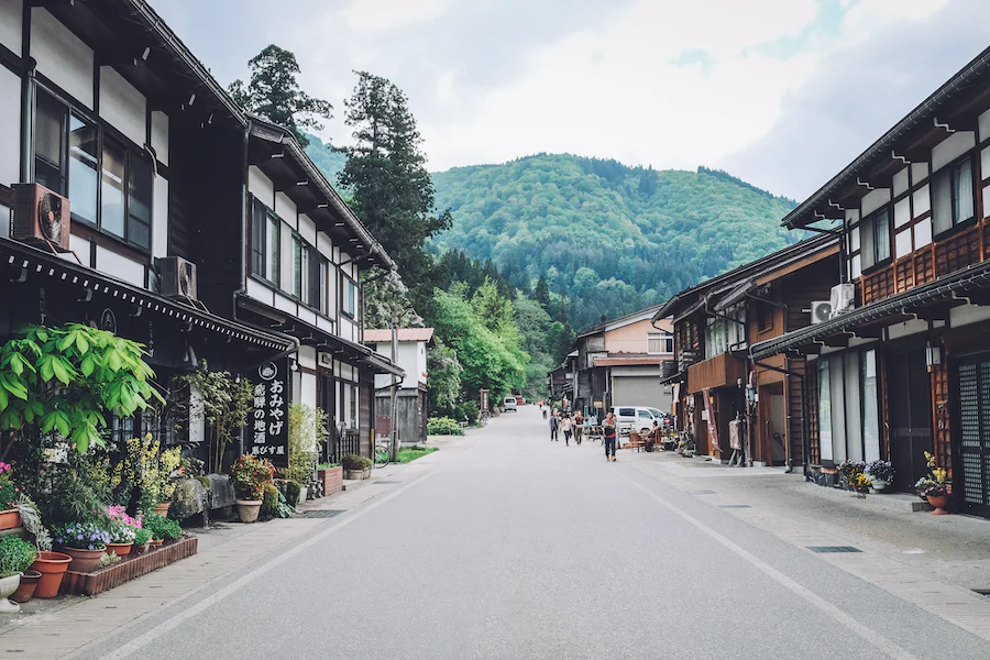 Village de Shirakawa au Japon